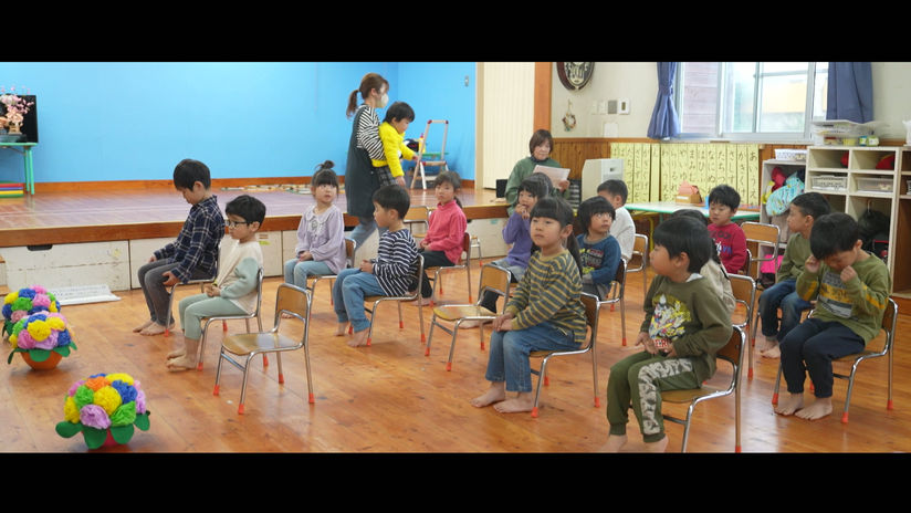 石山保育園　卒園式練習